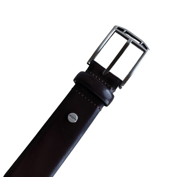 Boconi Mens Leather Belt Dark Brown 34 - Picture 4 of 12